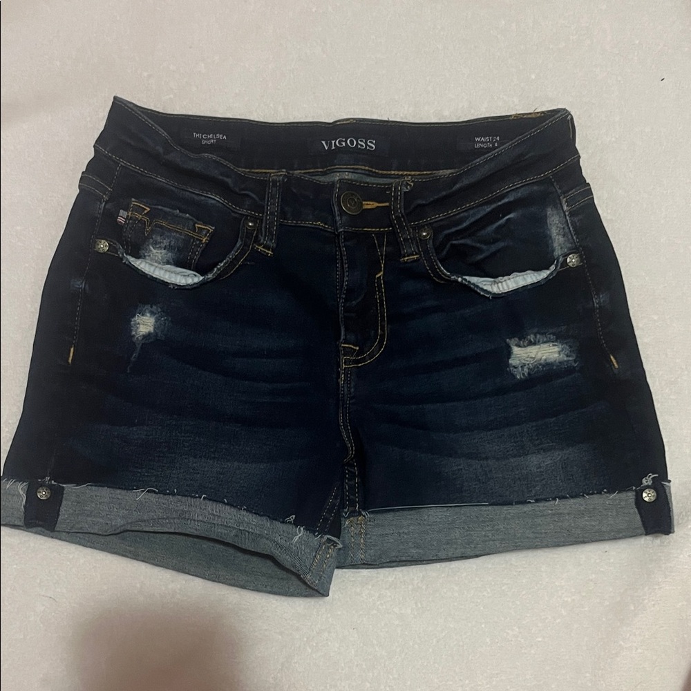 Vigoss Women's Dark Blue Jean Shorts